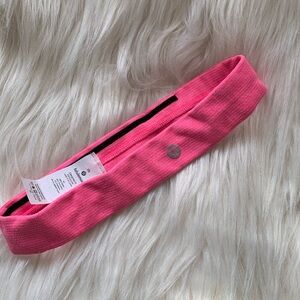 Lululemon Sport Headband Bright Pink